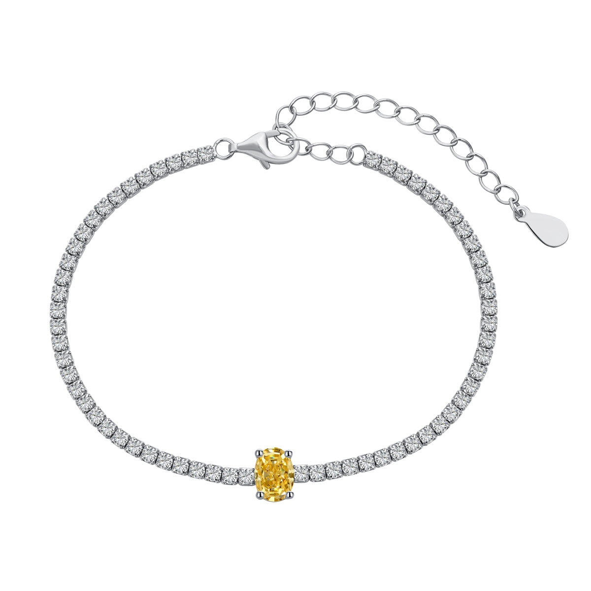 [Bijoux Regalia] Bracelet quotidien exquis taille ovale de 0,75 carat