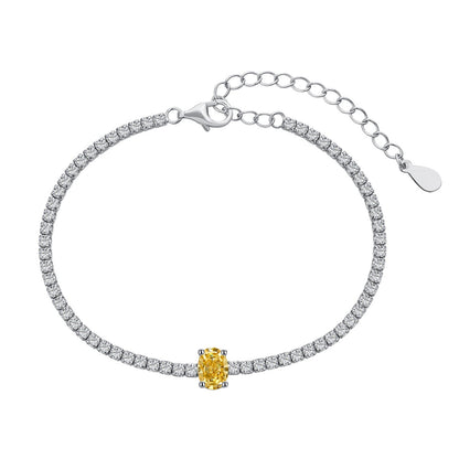 [Bijoux Regalia] Bracelet quotidien exquis taille ovale de 0,75 carat