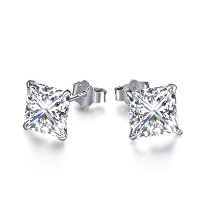 [Joyas Regalia]Pendientes con forma cuadrada ornamentada