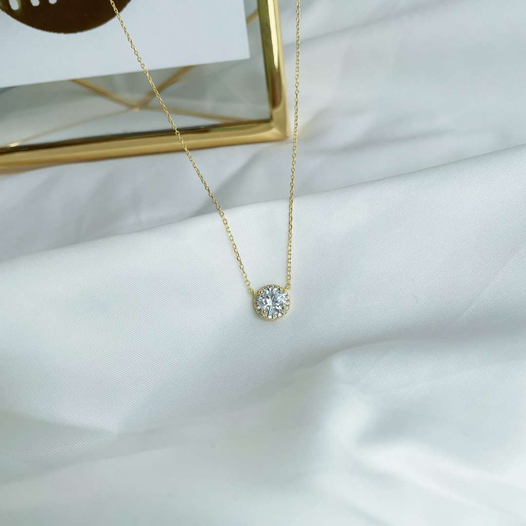 [Regalia jewelry]Luxurious Round Cut Necklace