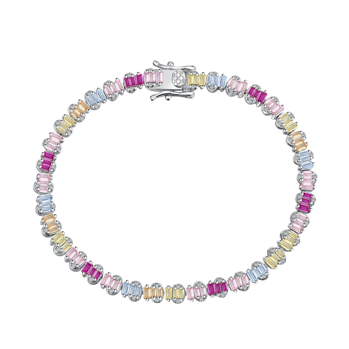 [Bijoux Regalia] Bracelet de fête délicat et coloré en émeraude taillée