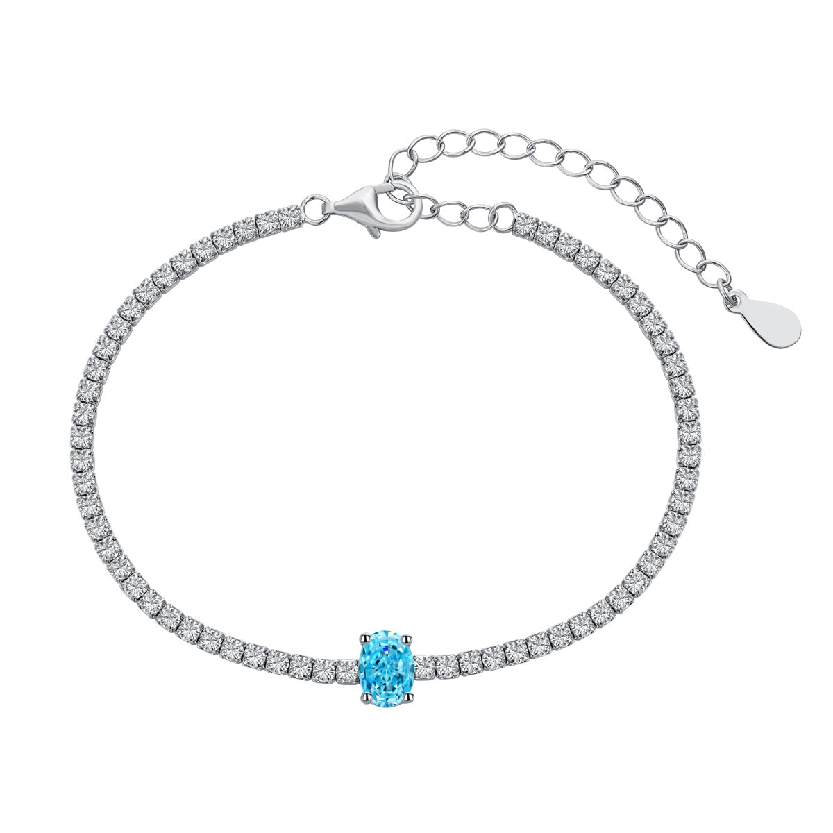 [Bijoux Regalia] Bracelet quotidien exquis taille ovale de 0,75 carat
