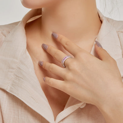 [Joyas Regalia] Anillo diario adornado con corte radiante y colorido