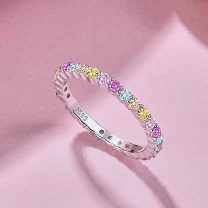 [Joyas Regalia] Elegante anillo diario de corte redondo intenso