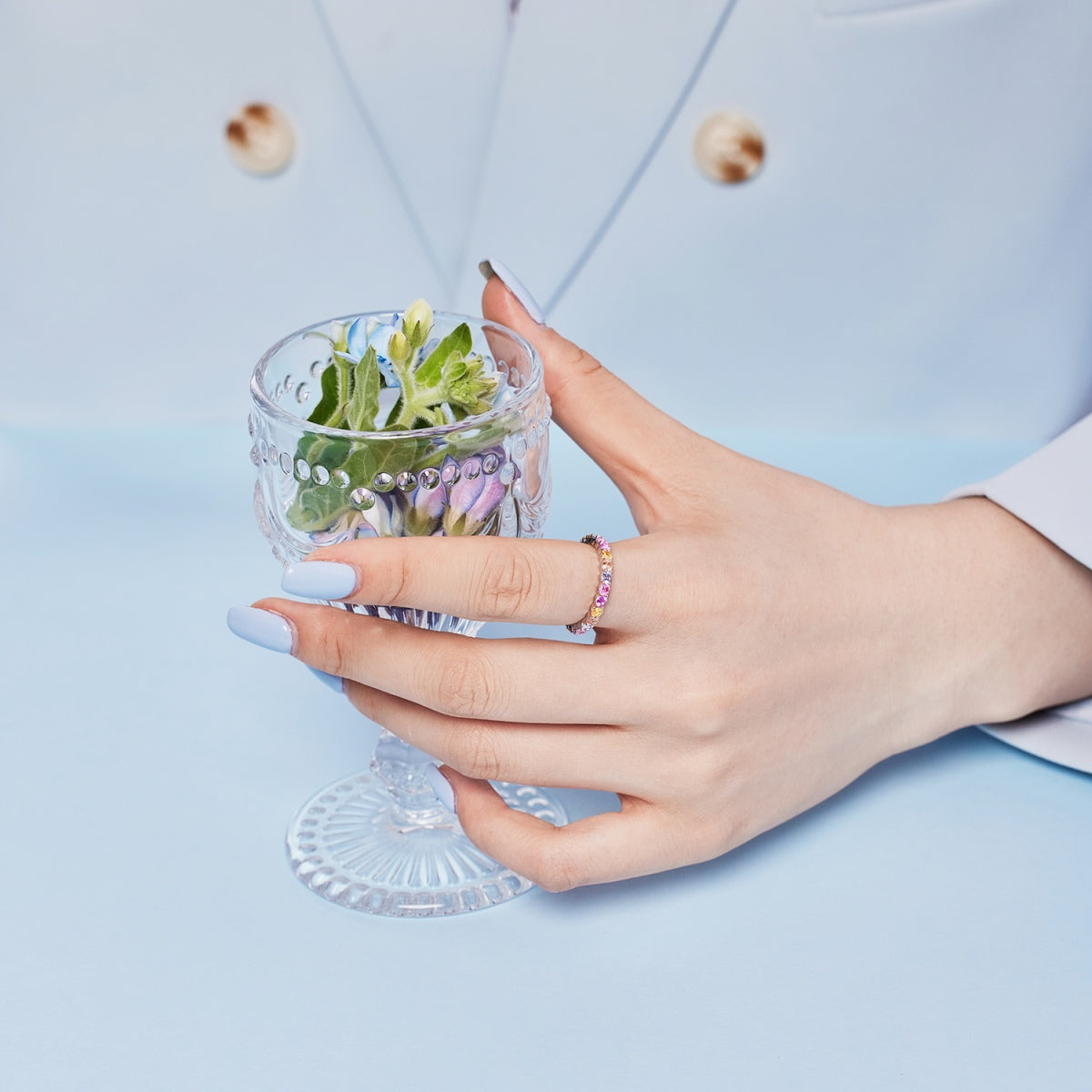 [Regalia jewelry]Dazzling Resplendent Round Cut Party Ring