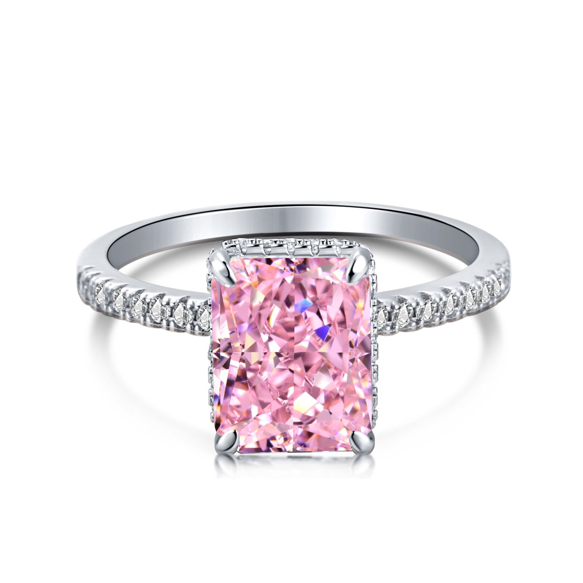 [Joyas Regalia] Anillo de compromiso de lujo de 4,0 quilates