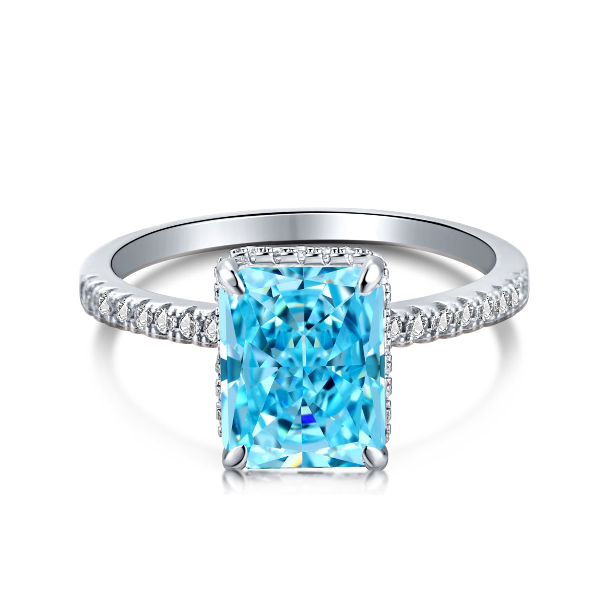 [Joyas Regalia] Anillo de compromiso de lujo de 4,0 quilates
