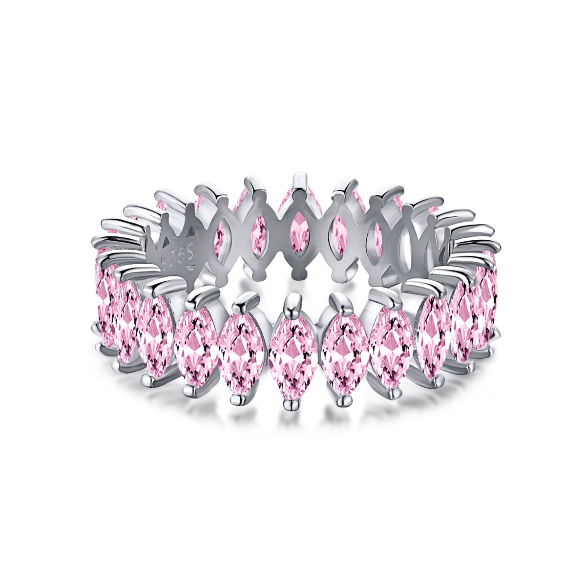[Joyas Regalia] Precioso anillo de tenis con corte marquesa