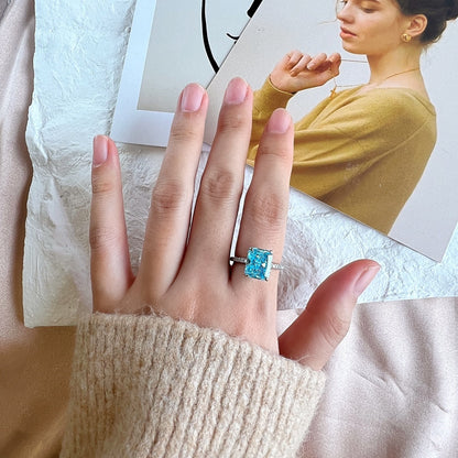 [Joyas Regalia] Anillo de compromiso de lujo de 4,0 quilates
