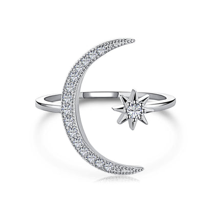 [Joyas Regalia] Anillo de luna y estrella de la eternidad