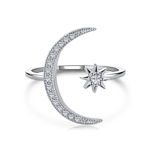 [Joyas Regalia] Anillo de luna y estrella de la eternidad