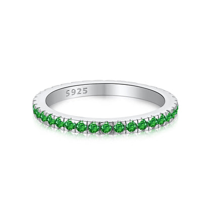 [Joyas Regalia] Anillo diario delicado y brillante de corte redondo