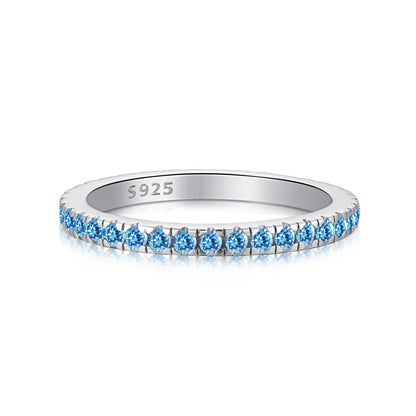 [Joyas Regalia] Anillo diario delicado y brillante de corte redondo