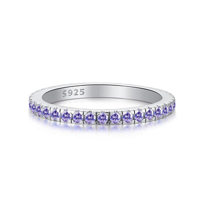 [Joyas Regalia] Anillo diario delicado y brillante de corte redondo