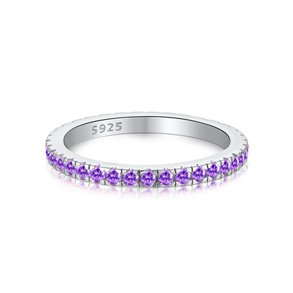 [Joyas Regalia] Anillo diario delicado y brillante de corte redondo