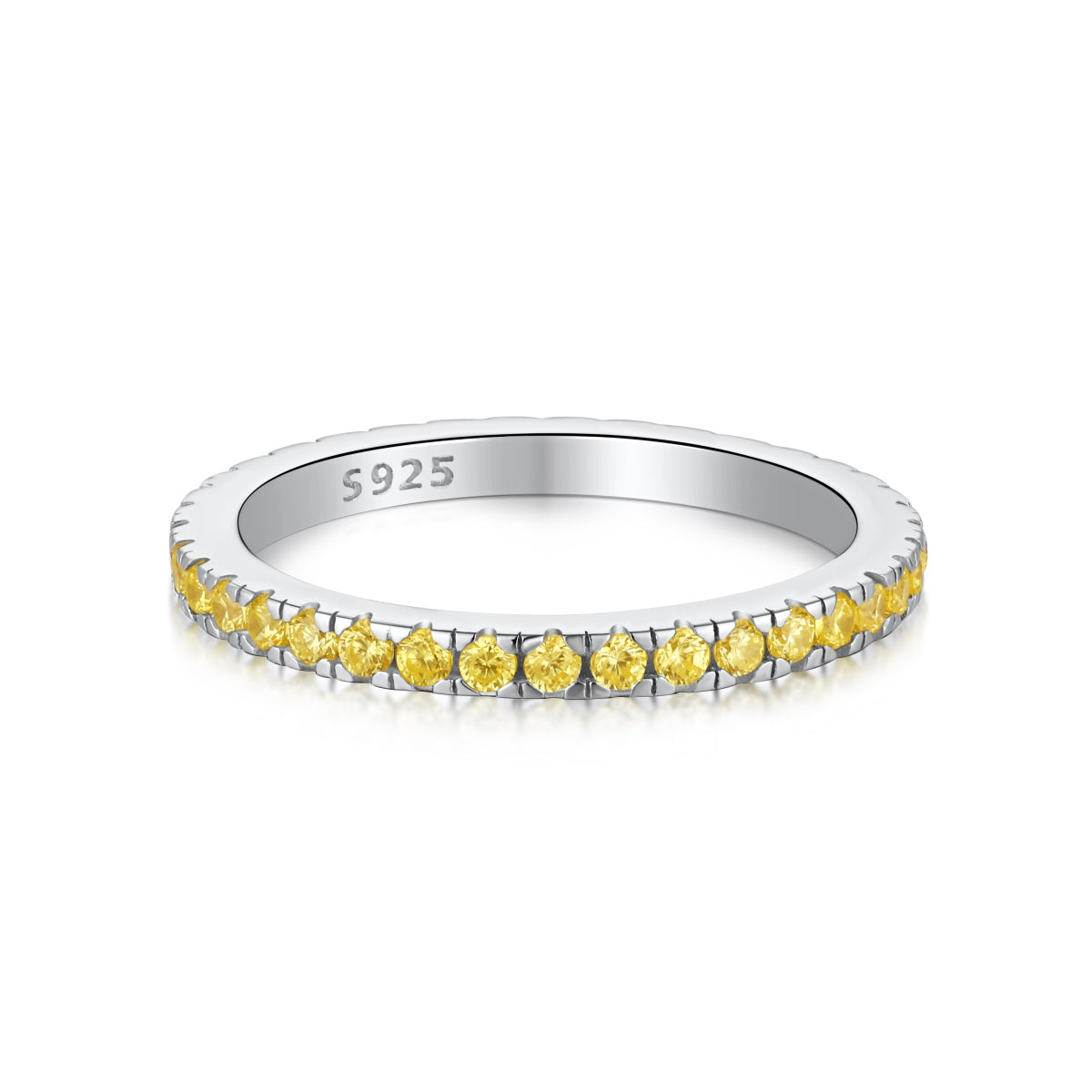 [Joyas Regalia] Anillo diario delicado y brillante de corte redondo