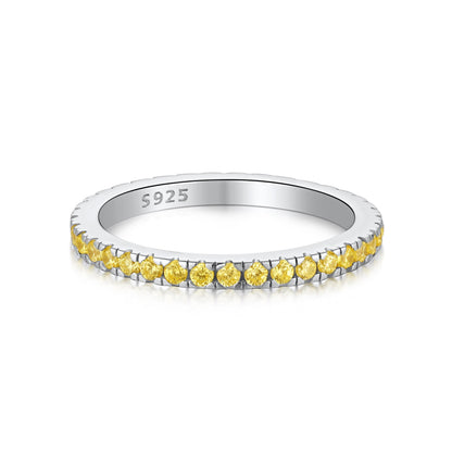 [Joyas Regalia] Anillo diario delicado y brillante de corte redondo