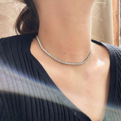 [Regalia jewelry]Elegant Tennis Chain Necklace