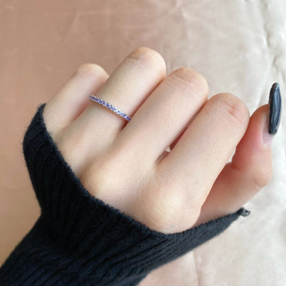 [Joyas Regalia] Anillo diario delicado y brillante de corte redondo