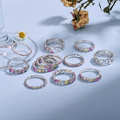 [Joyas Regalia] Anillo de fiesta con corte radiante, elegante y energético