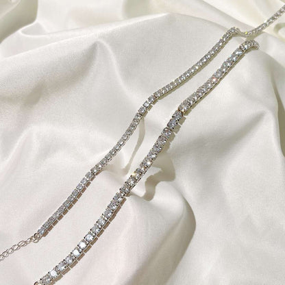 [Regalia jewelry]Elegant Tennis Chain Necklace