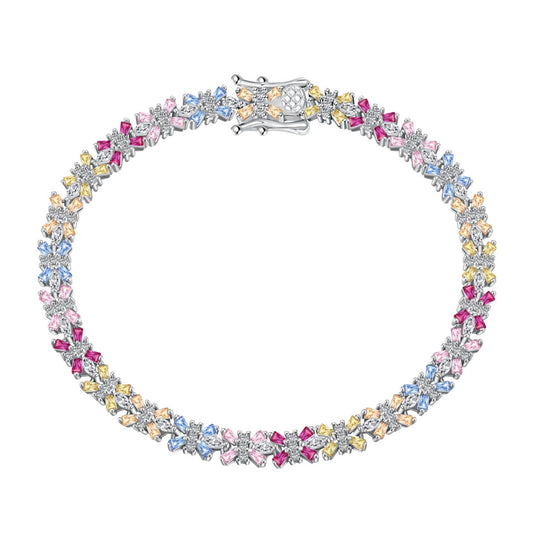 [Bijoux Regalia] Bracelet de fête taille émeraude coloré et éclatant
