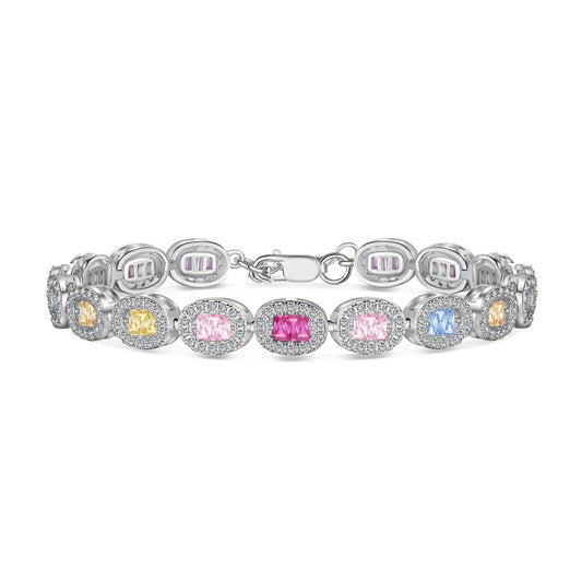 [Bijoux Regalia] Bracelet quotidien exquis en émeraude taillée ornée