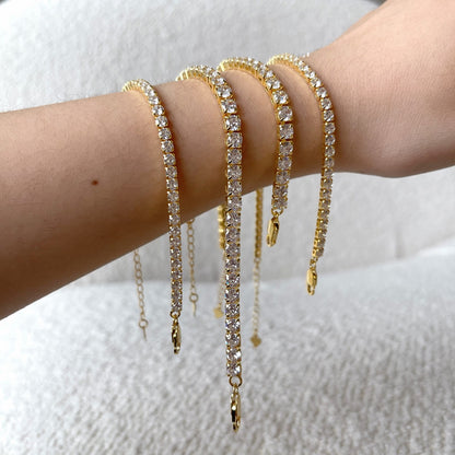 [Bijoux Regalia] Bracelet tennis taille princesse scintillant et radieux