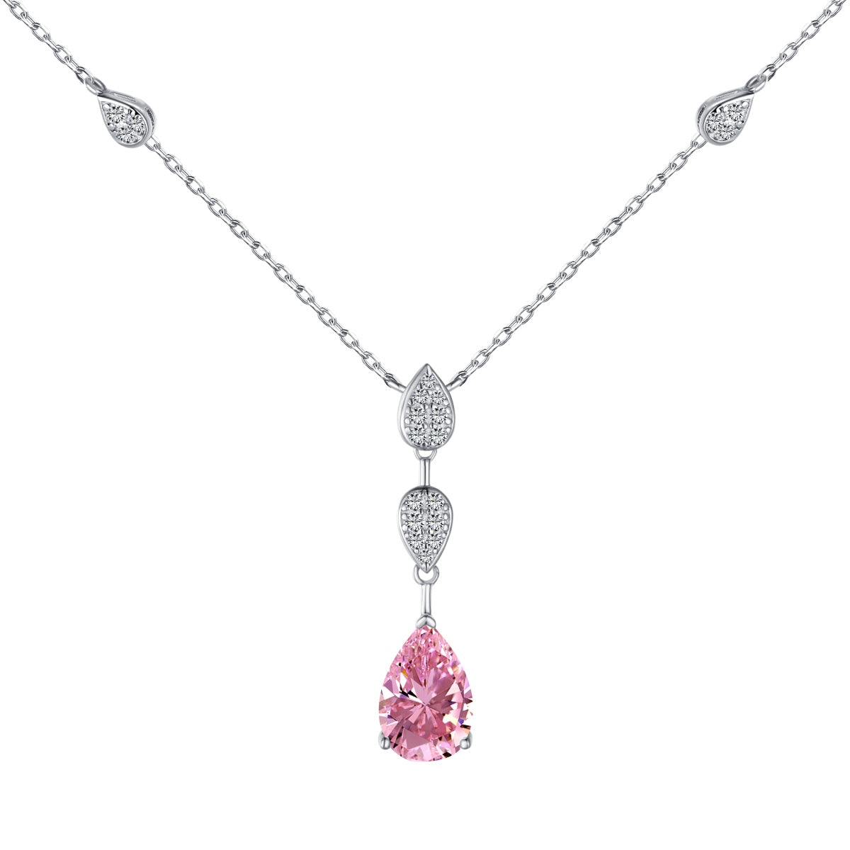 [Regalia jewelry]Dazzling Pear Cut Necklace