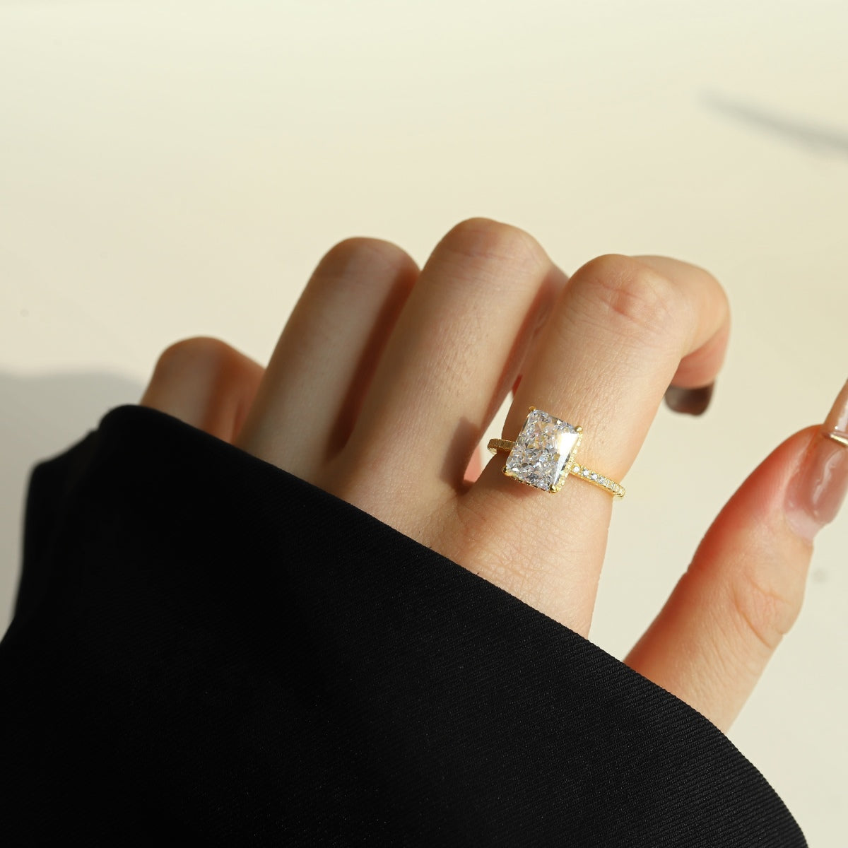 [Joyas Regalia] Anillo de compromiso de lujo de 4,0 quilates