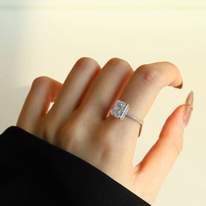 [Joyas Regalia] Anillo de compromiso de lujo de 4,0 quilates