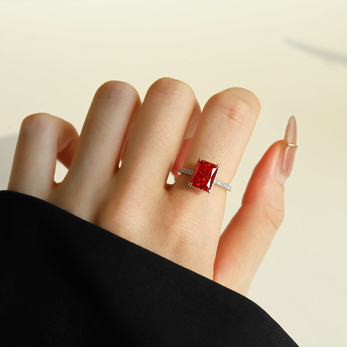 [Joyas Regalia] Anillo de compromiso de lujo de 4,0 quilates