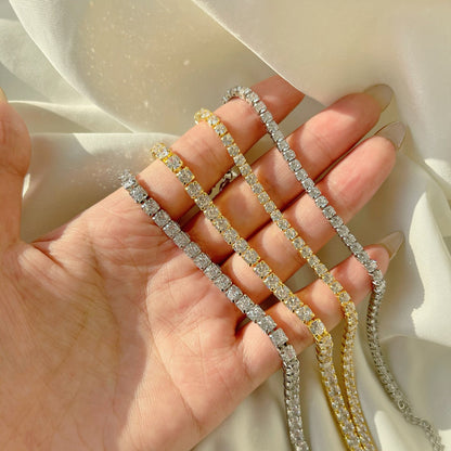 [Bijoux Regalia] Bracelet tennis taille princesse scintillant et radieux