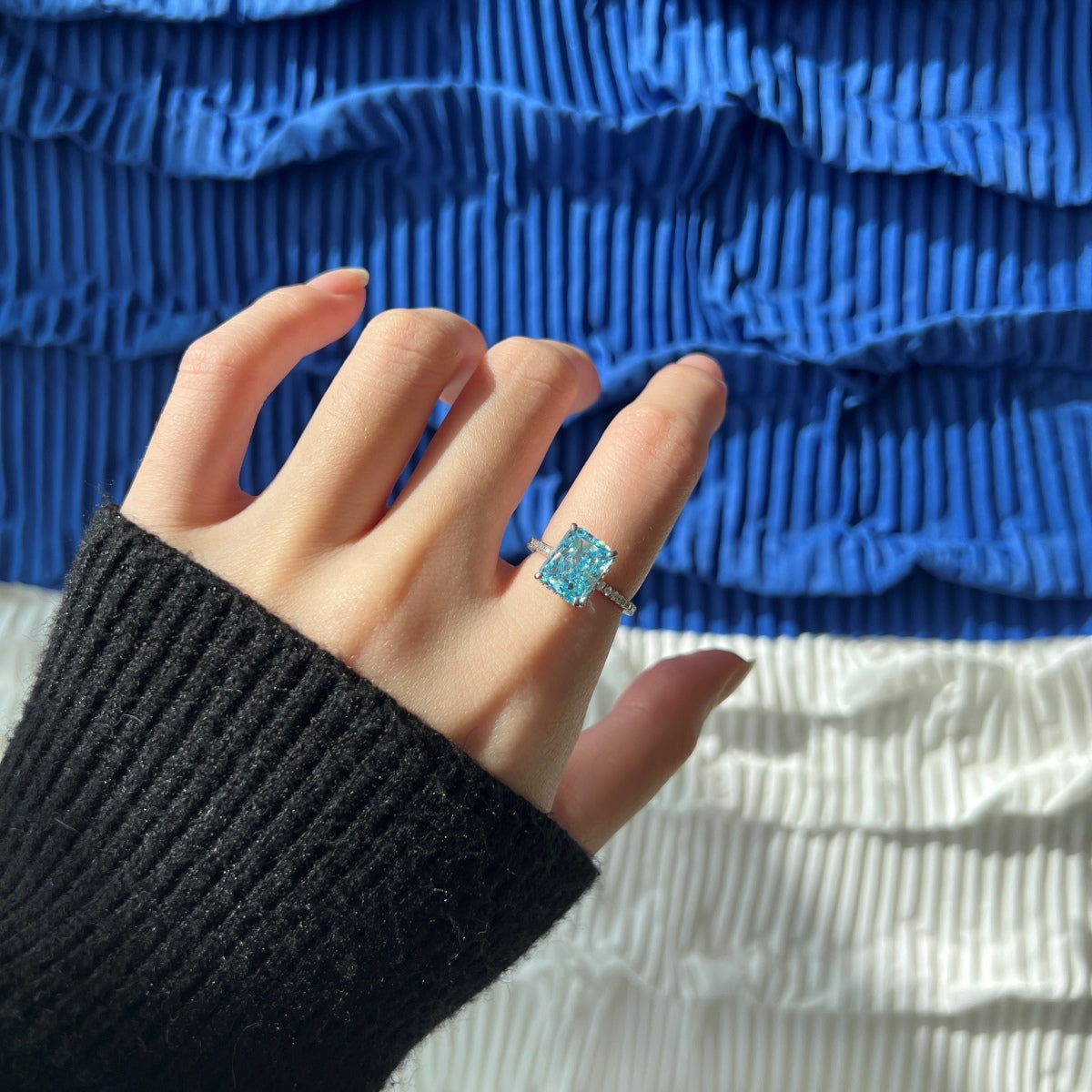[Joyas Regalia] Anillo de compromiso de lujo de 4,0 quilates