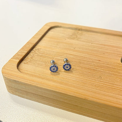 [Regalia jewelry]Devil's Eye Ear Bone Nail Earrings