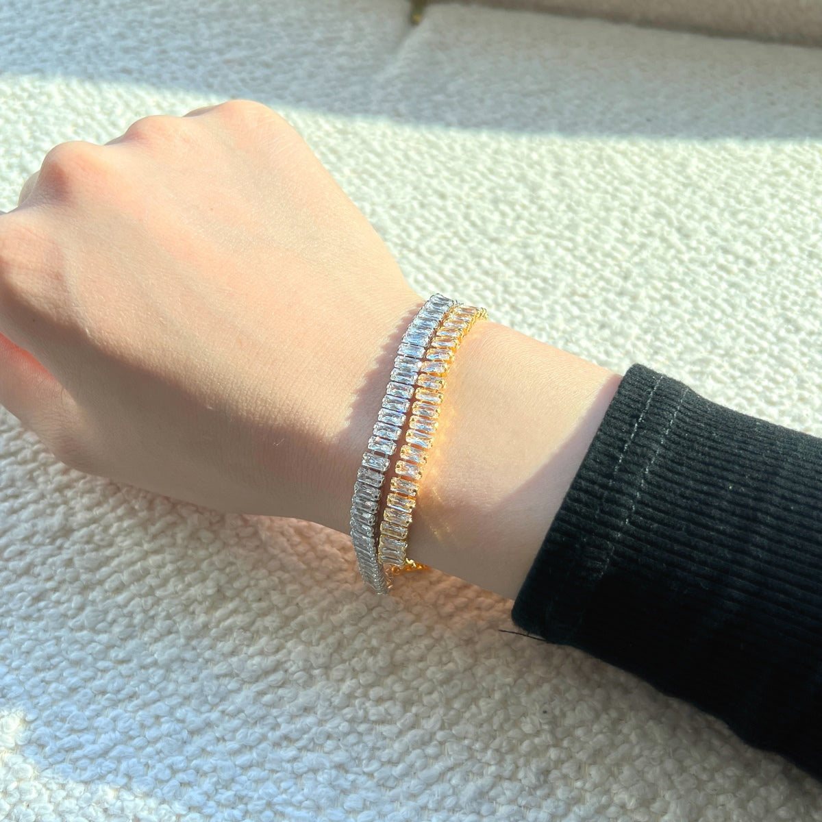 [Bijoux Regalia] Bracelet quotidien exquis taille émeraude