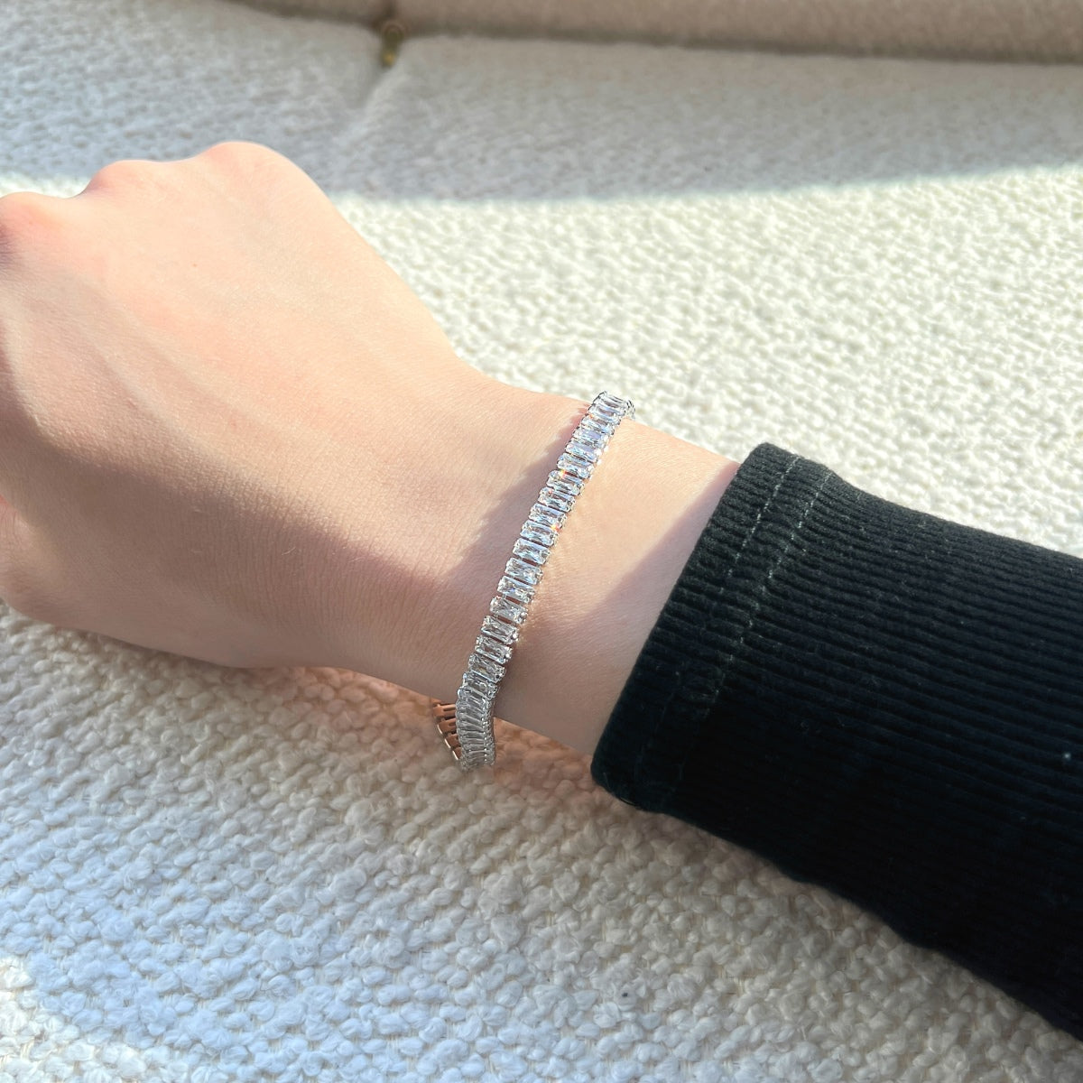 [Bijoux Regalia] Bracelet quotidien exquis taille émeraude