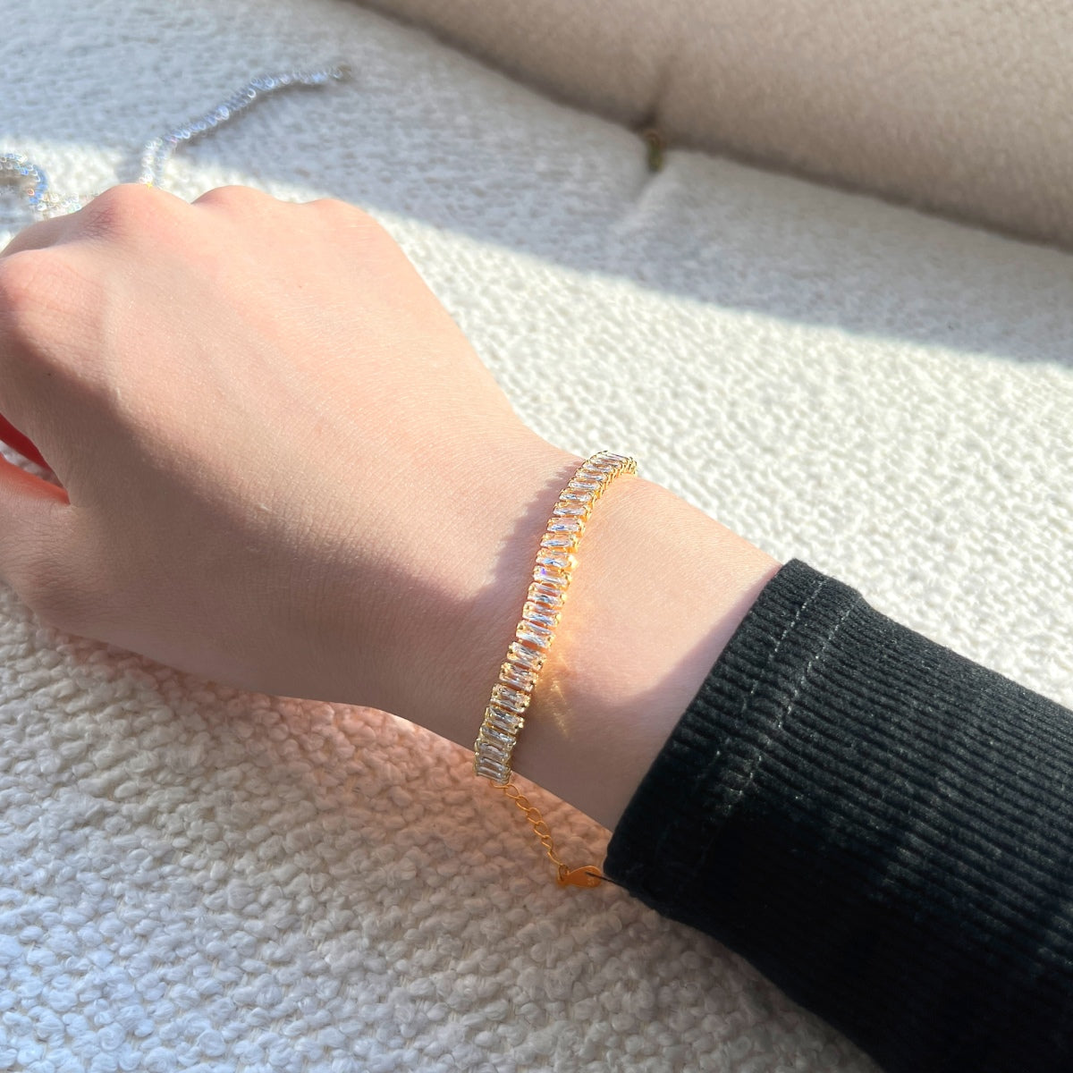 [Bijoux Regalia] Bracelet quotidien exquis taille émeraude