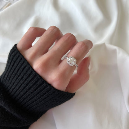 [Regalia jewelry]Dazzling Resplendent Round Cut Wedding Ring