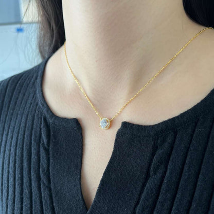 [Regalia jewelry]Luxurious Round Cut Necklace