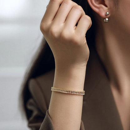 [Bijoux Regalia] Bracelet quotidien exquis taille émeraude