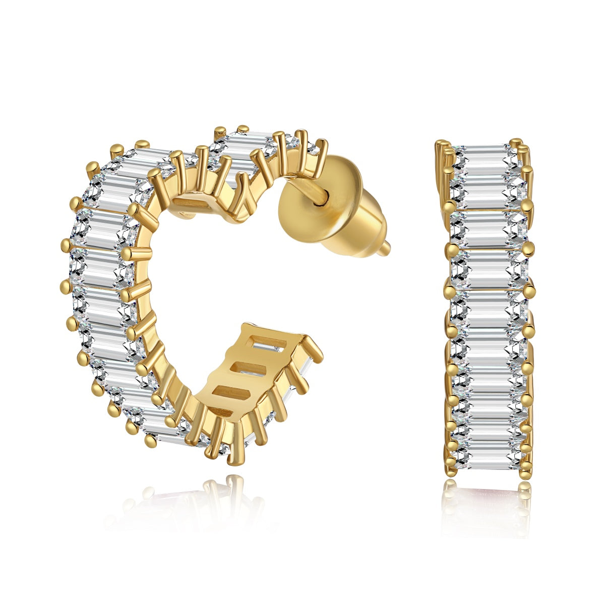 [Regalia jewelry]Radiant Heart Cutout Earrings