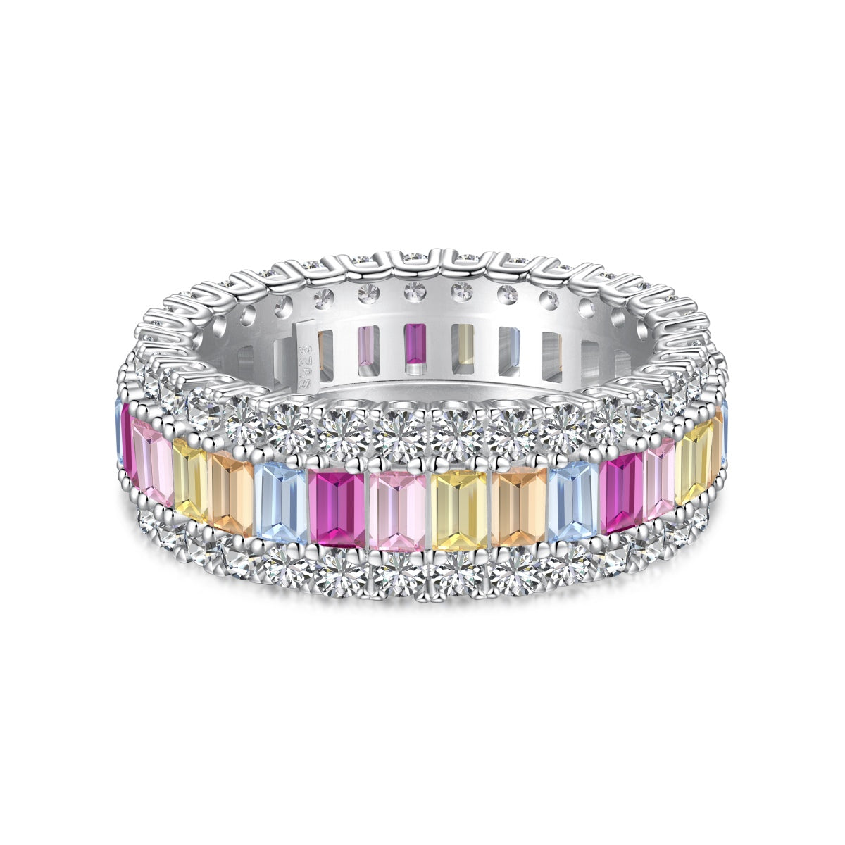 [Bijoux Regalia] Bague quotidienne délicate et colorée à coupe radiante