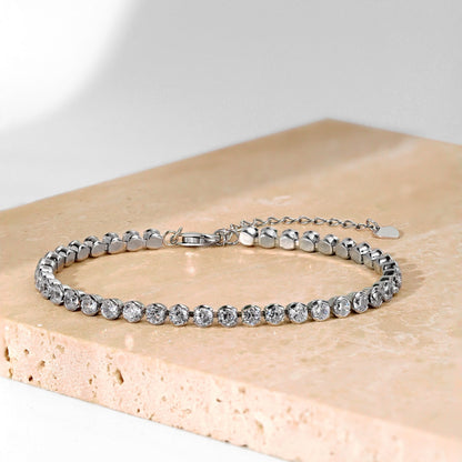 [Bijoux Regalia] Bracelet quotidien orné et scintillant à taille ronde