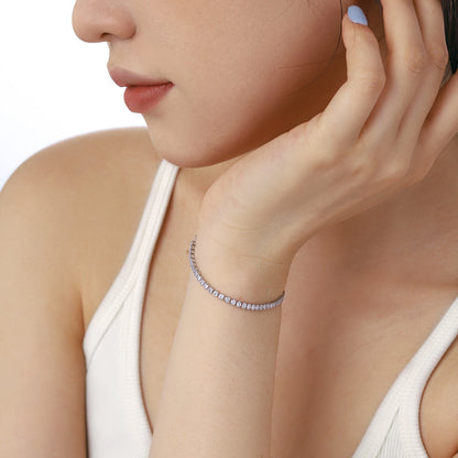[Bijoux Regalia] Bracelet quotidien éblouissant à coupe ronde scintillante