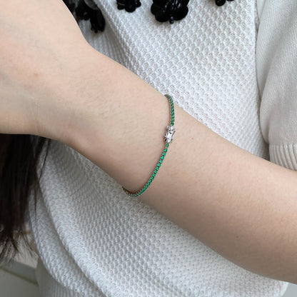 [Bijoux Regalia] Bracelet quotidien éblouissant à coupe ronde colorée