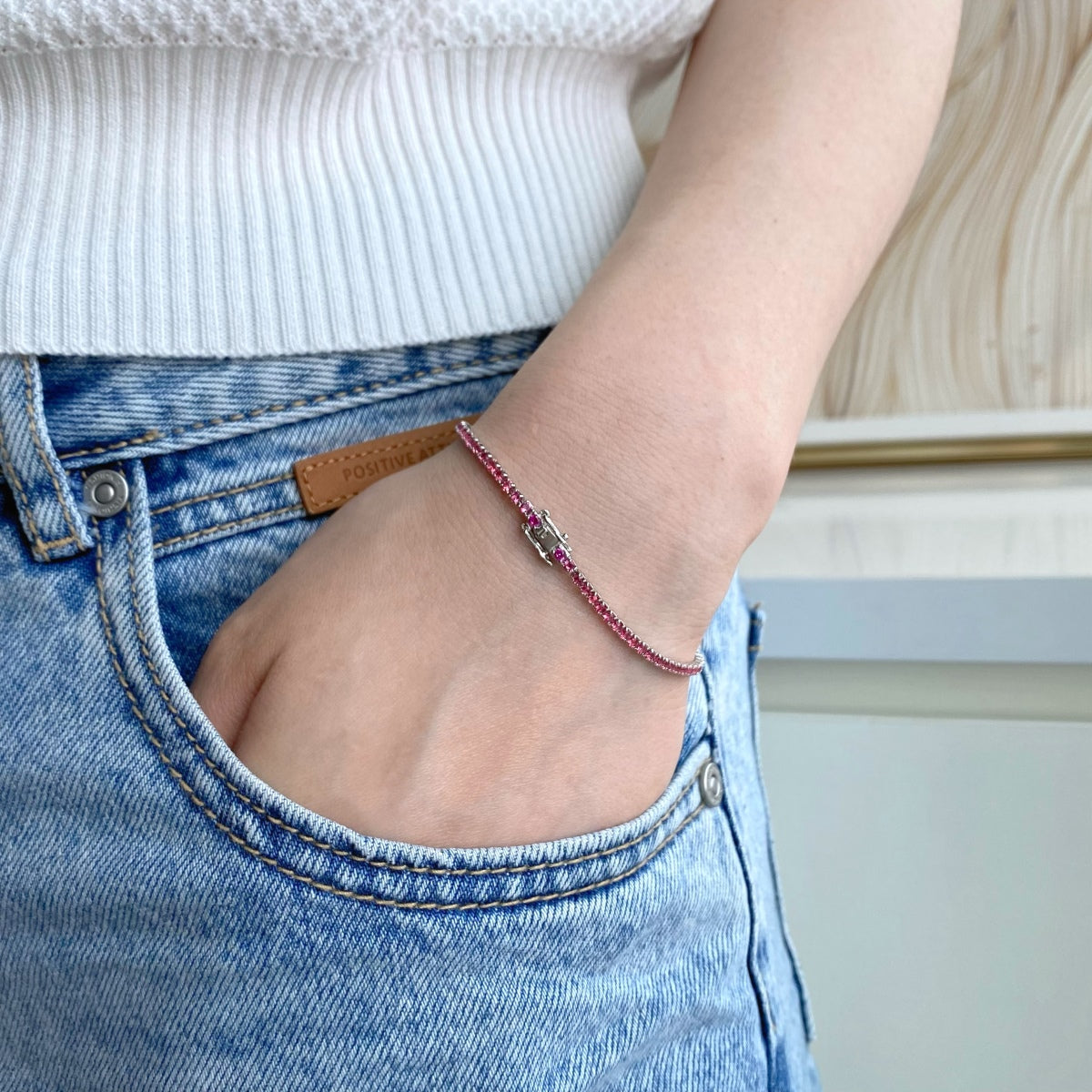[Bijoux Regalia] Bracelet quotidien éblouissant à coupe ronde colorée