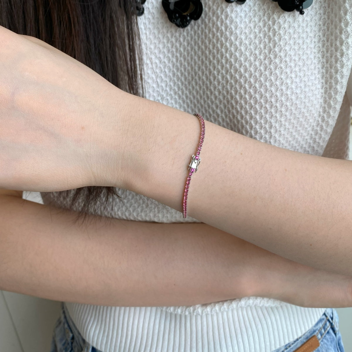 [Bijoux Regalia] Bracelet quotidien éblouissant à coupe ronde colorée