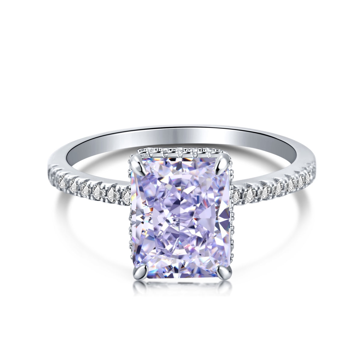 [Joyas Regalia] Anillo de compromiso de lujo de 4,0 quilates