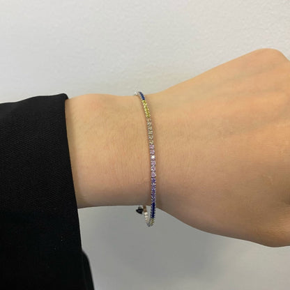 [Bijoux Regalia] Bracelet tennis taille princesse brillant et radieux
